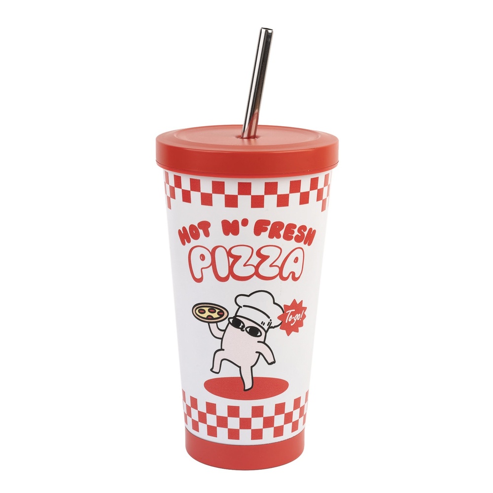 Ketnipz - Steel Tumbler With Straw Tasse - Multicolore